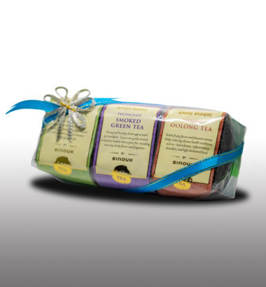 3-in-1 Lao Tea Giftset - Bamboo box Gift *3